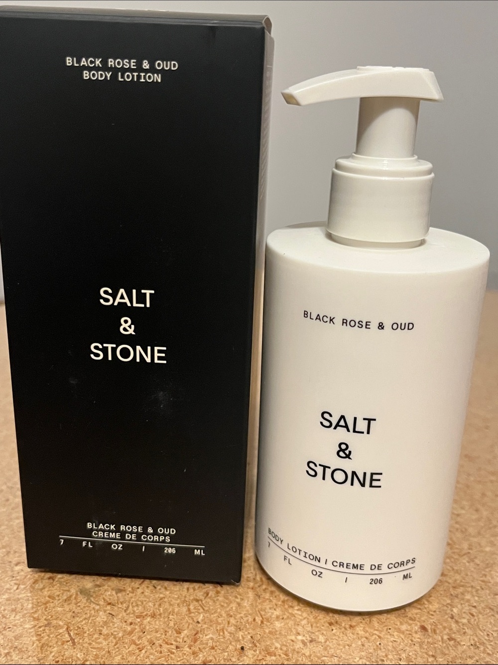 Salt & Stone Black Rose & Oud Body Lotion — White